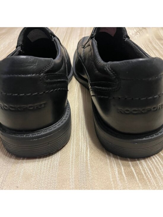 Rockport Trutech Mens Slip On Comfort Loafers Size 11.5M Black Leather